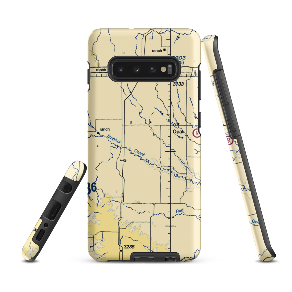 Vig Ranch Airfield (SD72) VFR Sectional Samsung Phone Case Samsung Galaxy S10 Plus model shown