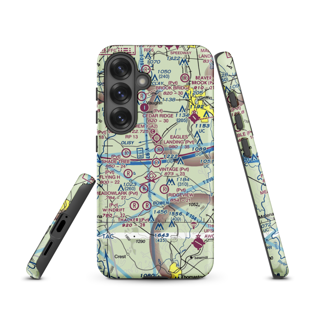 Vintage Field (3GA9) VFR Sectional Samsung Phone Case Samsung Galaxy S25 model shown