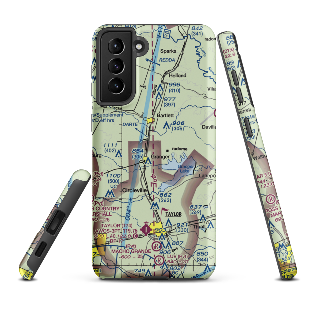 Vitek Field (31TA) VFR Sectional Samsung Phone Case Samsung Galaxy S21 FE model shown