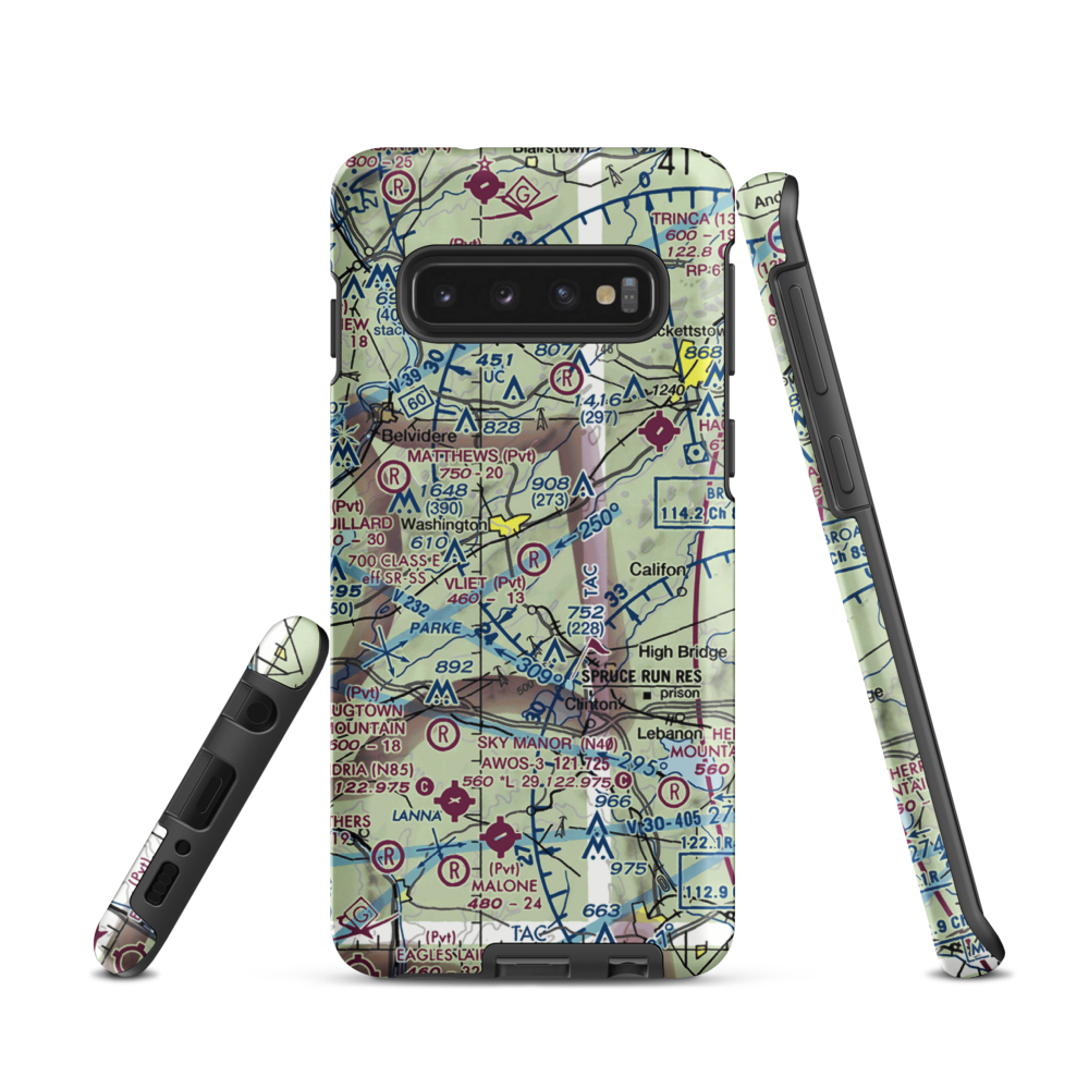 Vliet Airport (6NJ1) VFR Sectional Samsung Phone Case Samsung Galaxy S10 model shown