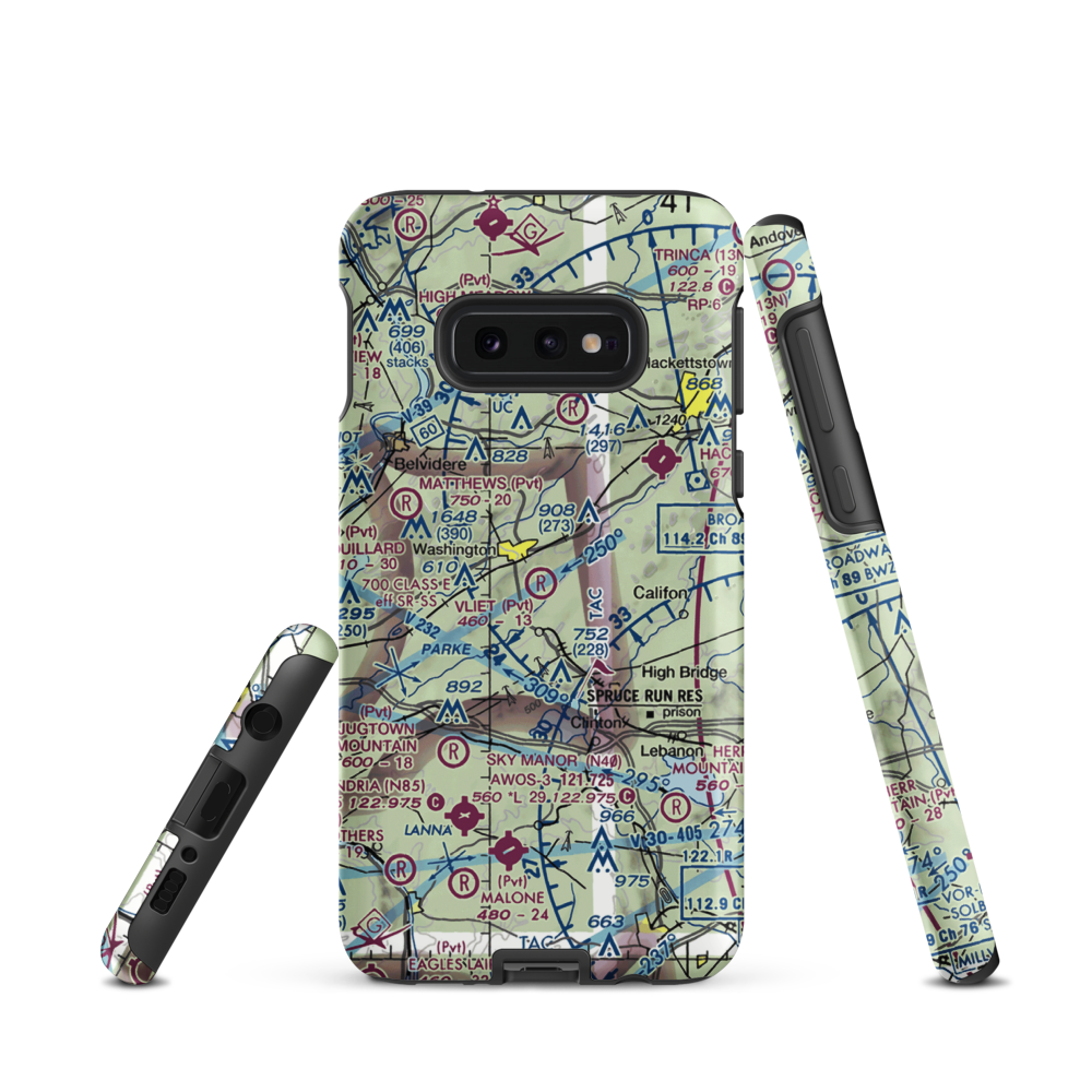 Vliet Airport (6NJ1) VFR Sectional Samsung Phone Case Samsung Galaxy S10 Plus model shown