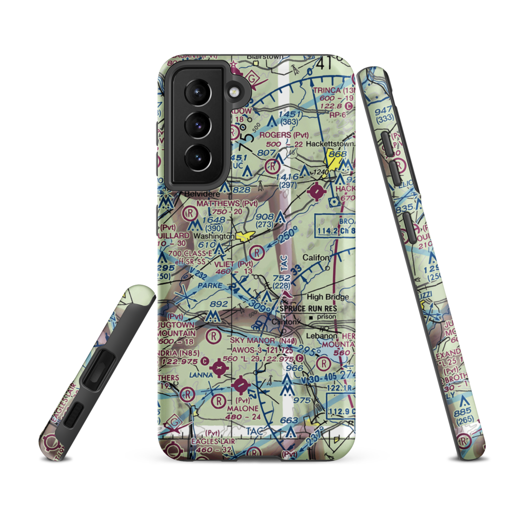 Vliet Airport (6NJ1) VFR Sectional Samsung Phone Case Samsung Galaxy S21 FE model shown