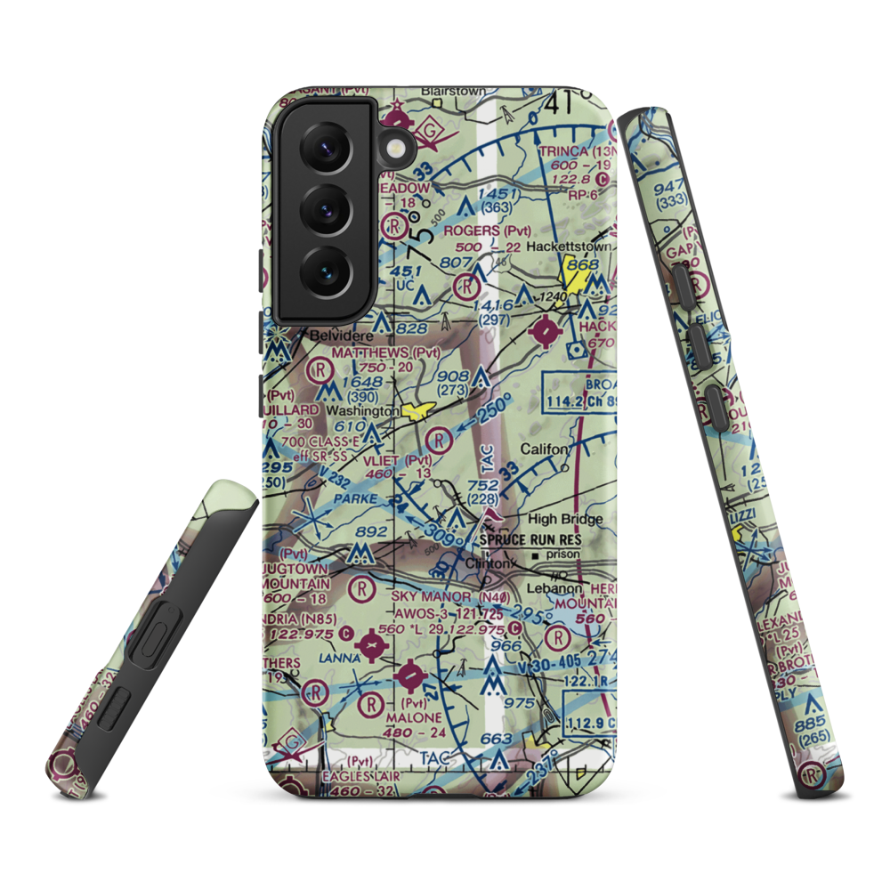 Vliet Airport (6NJ1) VFR Sectional Samsung Phone Case Samsung Galaxy S22 Plus model shown