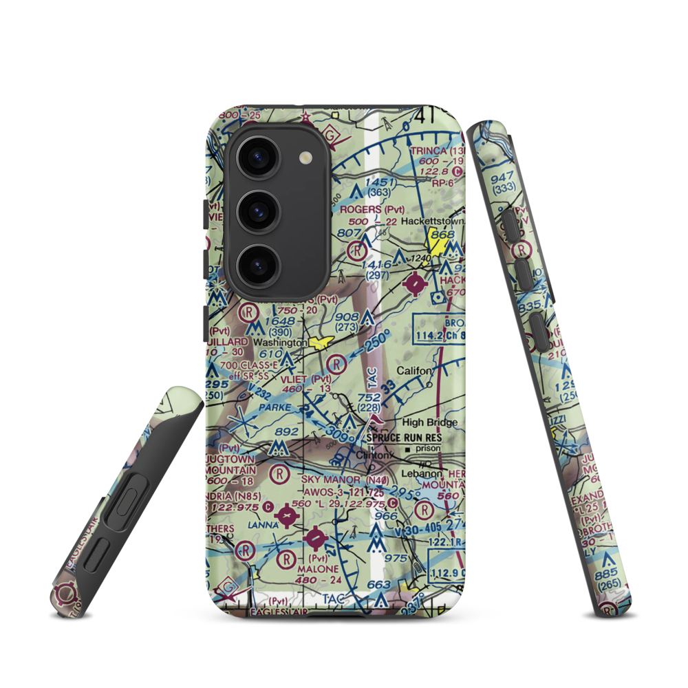Vliet Airport (6NJ1) VFR Sectional Samsung Phone Case Samsung Galaxy S23 model shown