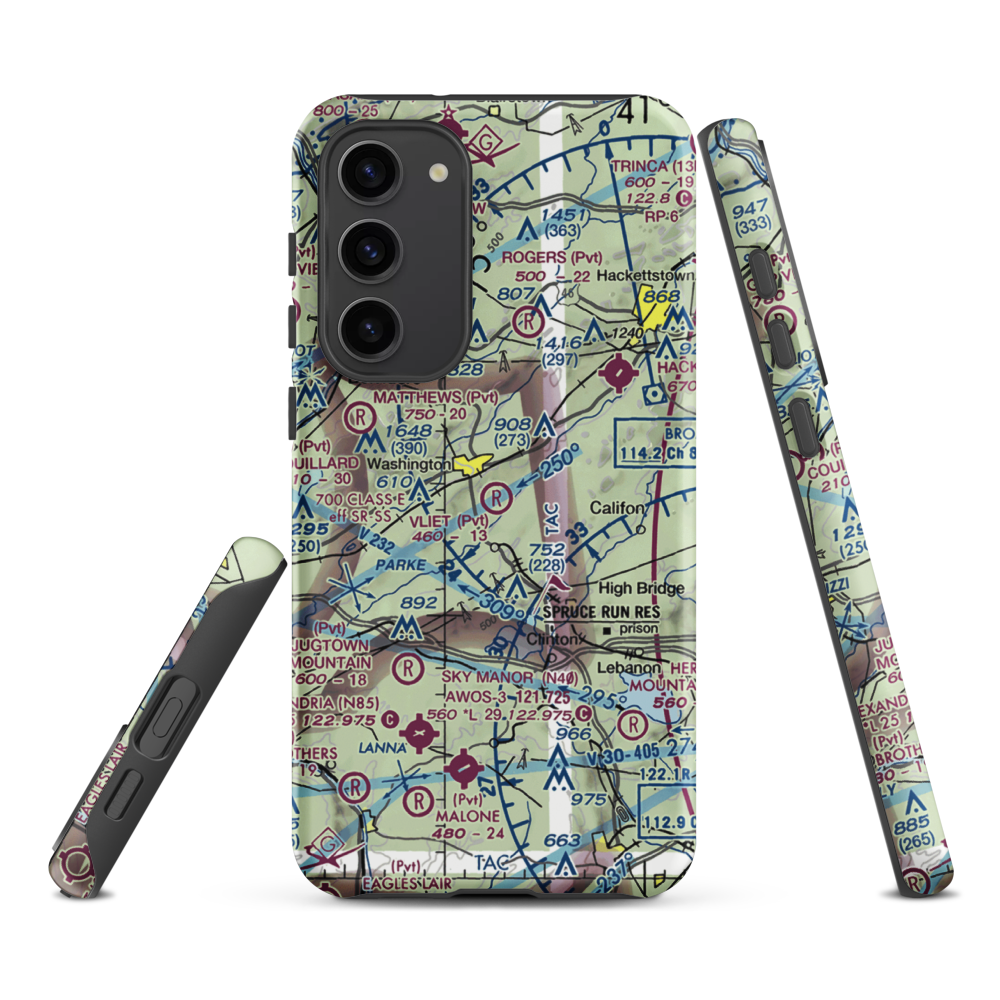 Vliet Airport (6NJ1) VFR Sectional Samsung Phone Case Samsung Galaxy S23 Plus model shown