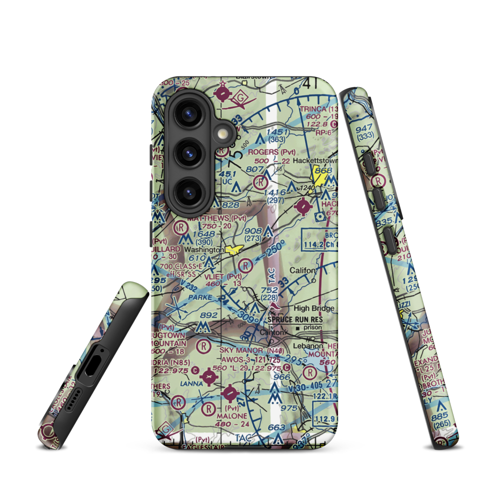 Vliet Airport (6NJ1) VFR Sectional Samsung Phone Case Samsung Galaxy S24 model shown