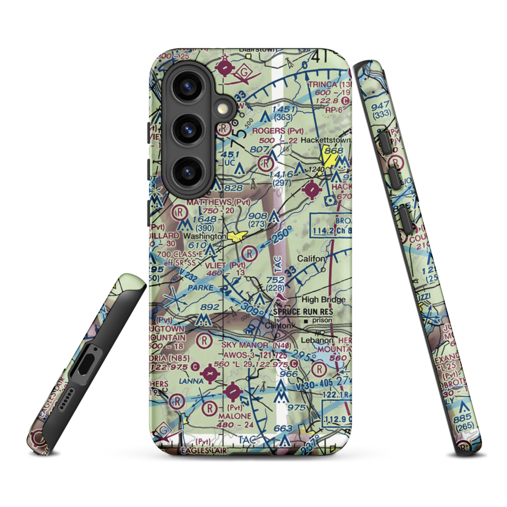 Vliet Airport (6NJ1) VFR Sectional Samsung Phone Case Samsung Galaxy S24 Plus model shown