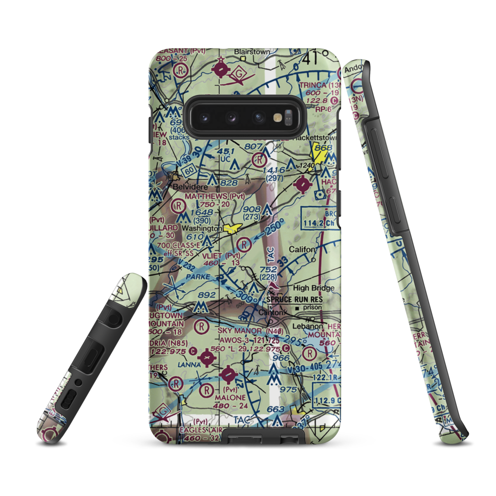 Vliet Airport (6NJ1) VFR Sectional Samsung Phone Case Samsung Galaxy S10e model shown