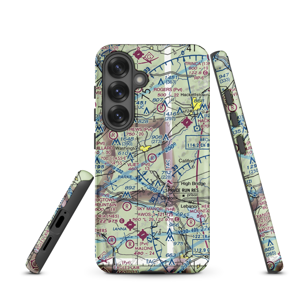 Vliet Airport (6NJ1) VFR Sectional Samsung Phone Case Samsung Galaxy S25 model shown