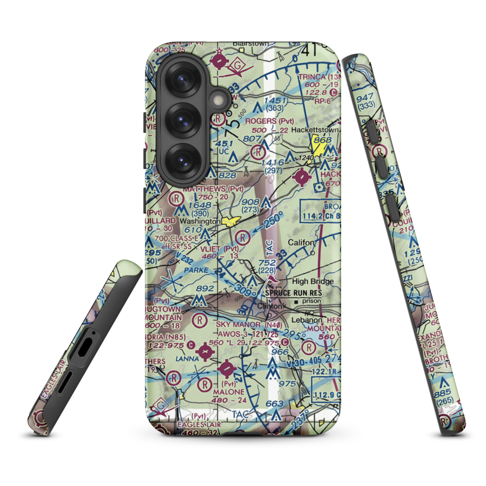 Vliet Airport (6NJ1) VFR Sectional Samsung Phone Case Samsung Galaxy S25 Plus model shown