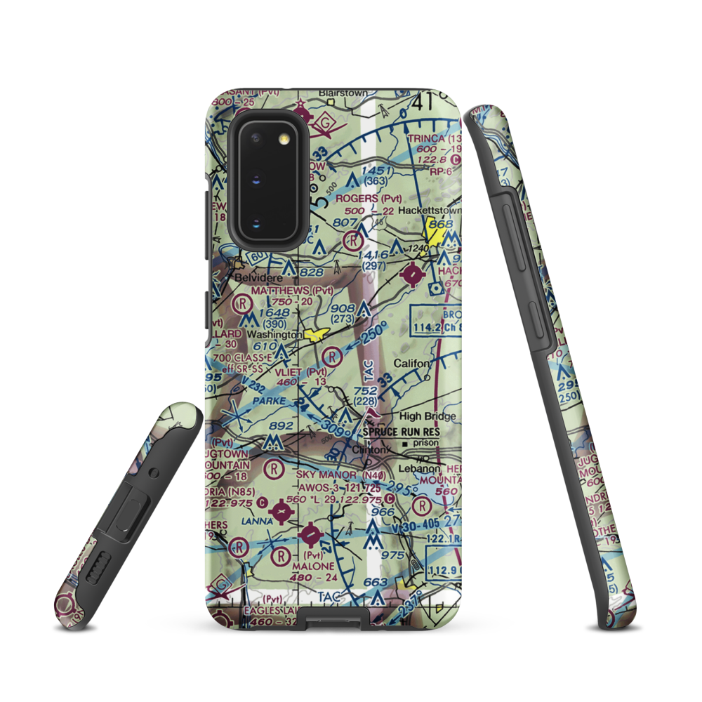 Vliet Airport (6NJ1) VFR Sectional Samsung Phone Case Samsung Galaxy S20 model shown
