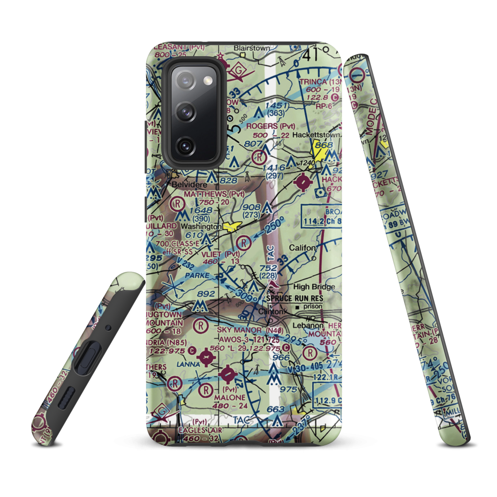 Vliet Airport (6NJ1) VFR Sectional Samsung Phone Case Samsung Galaxy S20 FE model shown