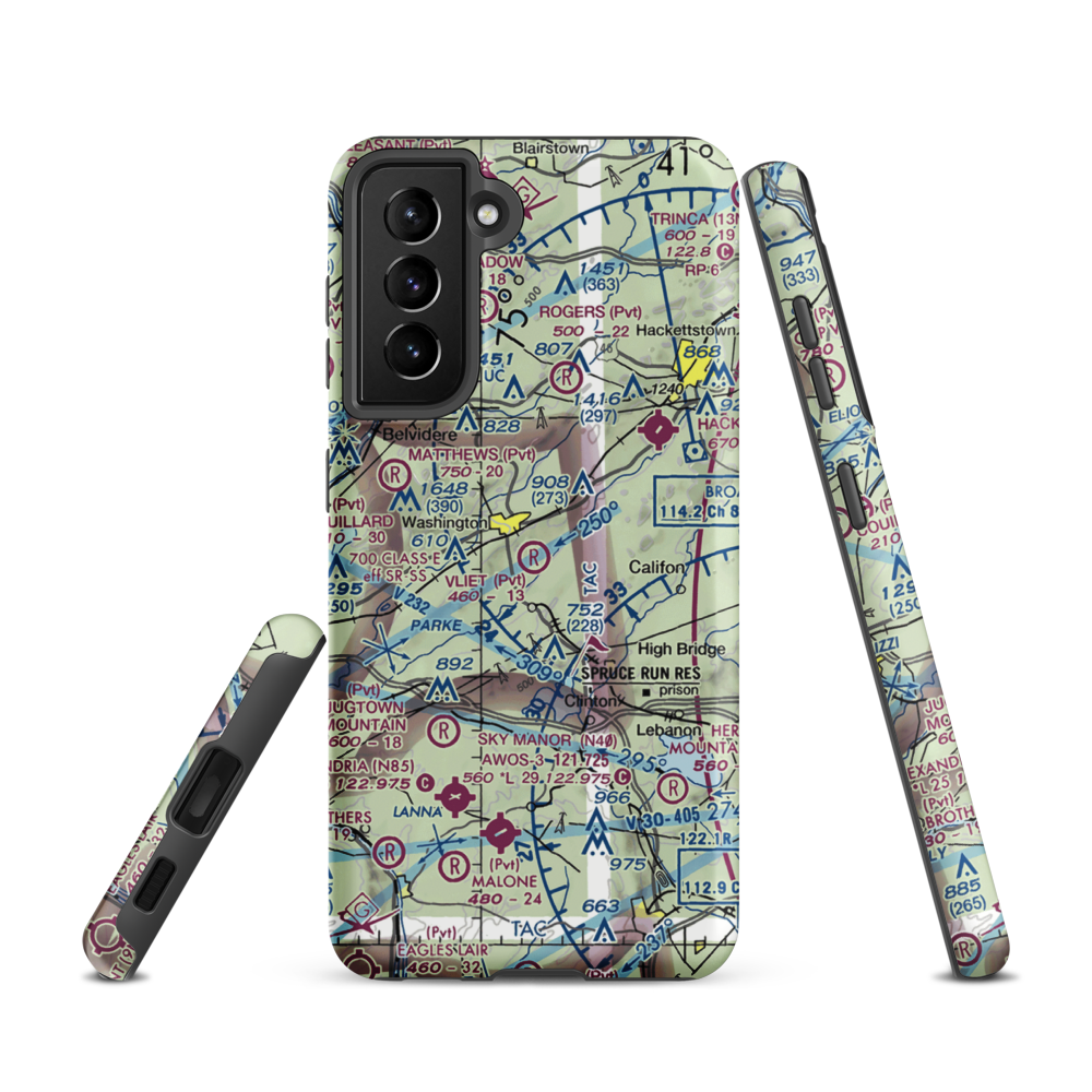 Vliet Airport (6NJ1) VFR Sectional Samsung Phone Case Samsung Galaxy S21 model shown