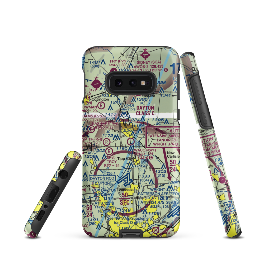 Waco Field (1WF) VFR Sectional Samsung Phone Case Samsung Galaxy S10 Plus model shown