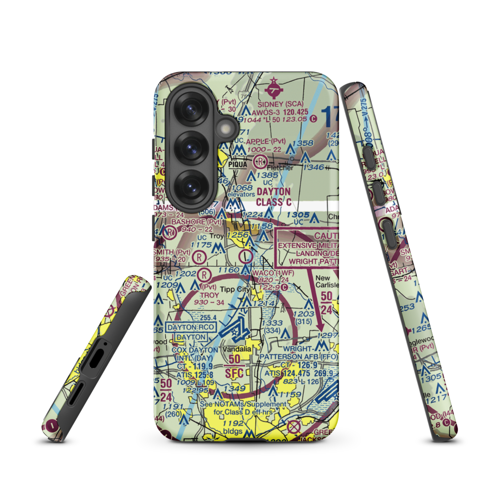 Waco Field (1WF) VFR Sectional Samsung Phone Case Samsung Galaxy S25 model shown