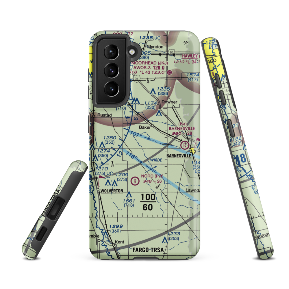 Wagner Farm Airport (36MN) VFR Sectional Samsung Phone Case Samsung Galaxy S21 FE model shown