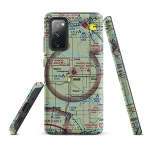 Wahoo Municipal Airport (AHQ) VFR Sectional Samsung Phone Case