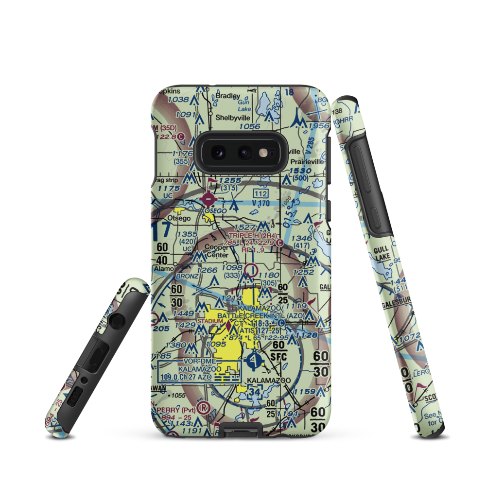 Walker Airport (7MI7) VFR Sectional Samsung Phone Case Samsung Galaxy S10 Plus model shown