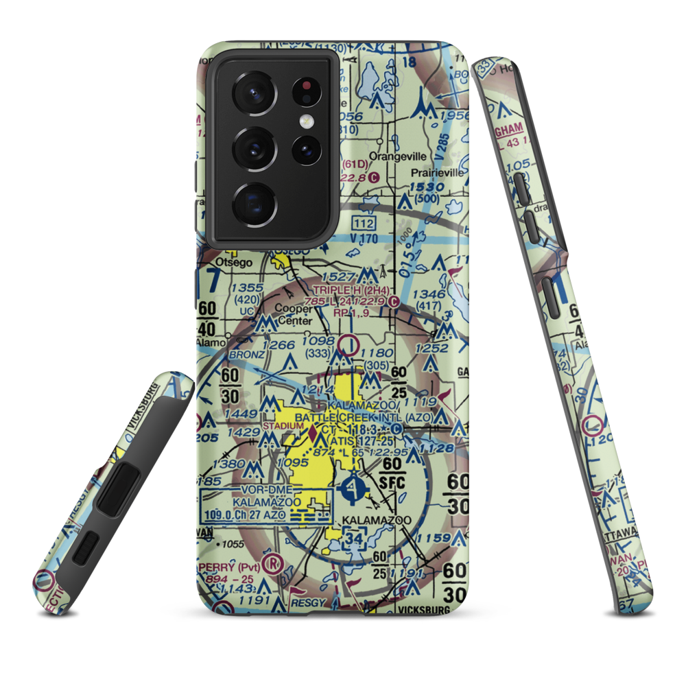 Walker Airport (7MI7) VFR Sectional Samsung Phone Case Samsung Galaxy S21 Ultra model shown