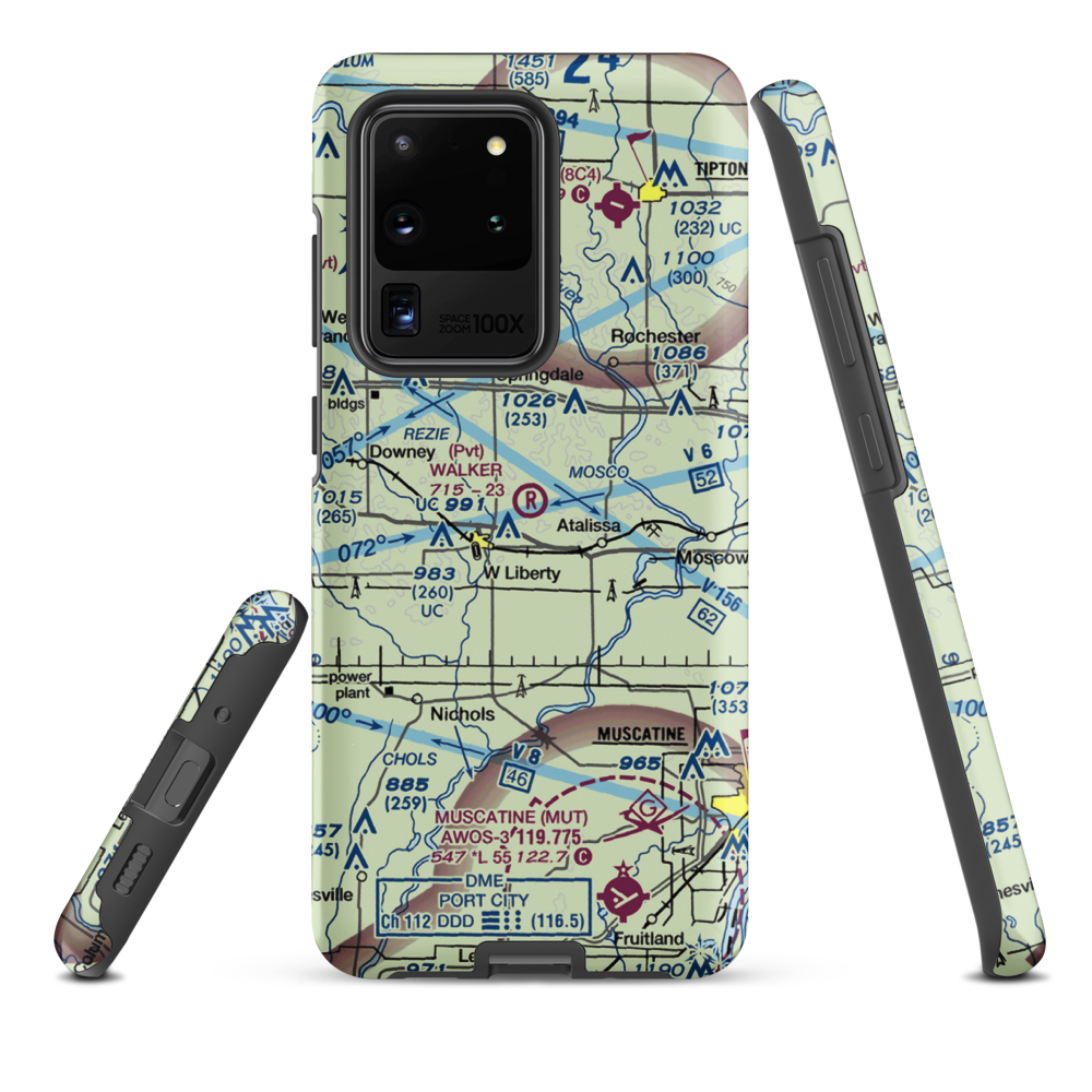 Walker Field (4IA2) VFR Sectional Samsung Phone Case Samsung Galaxy S20 Ultra model shown