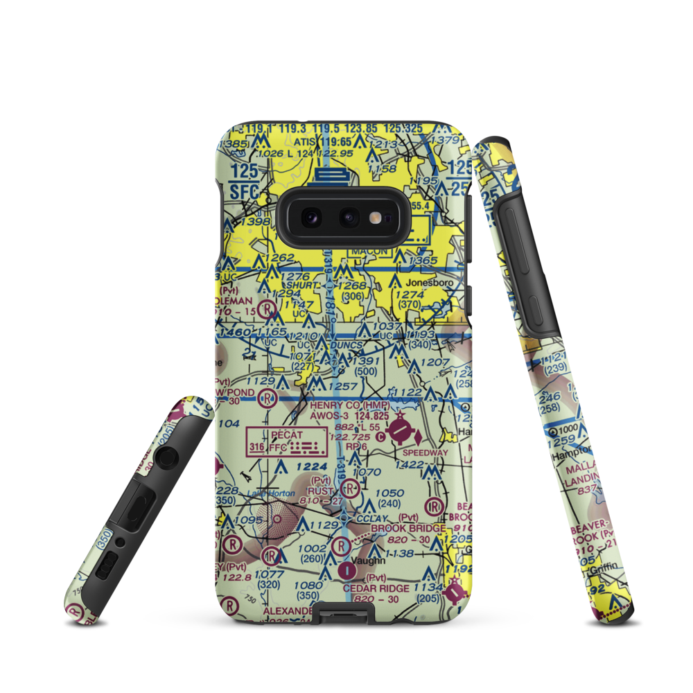Walker Field (GA90) VFR Sectional Samsung Phone Case Samsung Galaxy S10 Plus model shown
