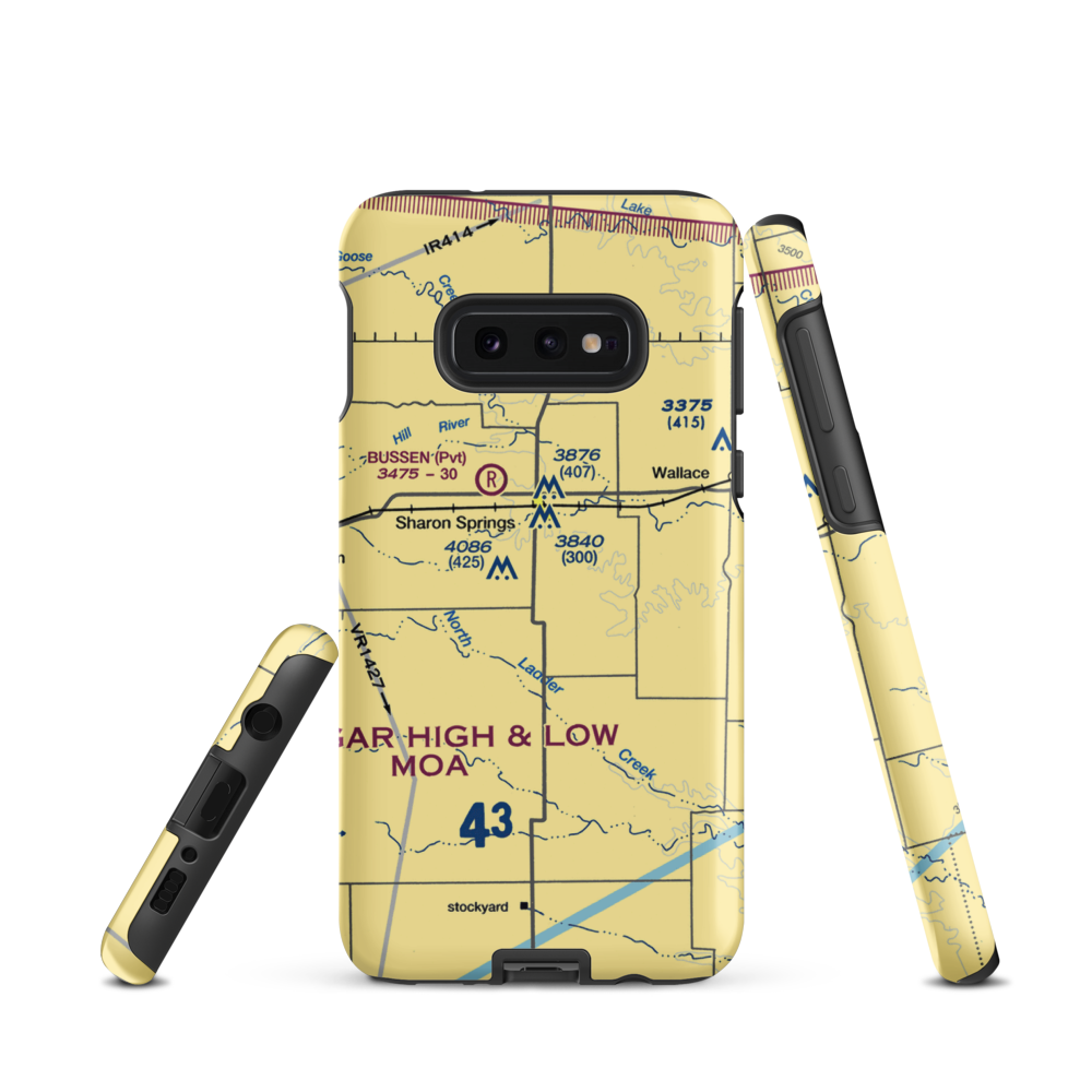 Walker Strip (6KS3) VFR Sectional Samsung Phone Case Samsung Galaxy S10 Plus model shown