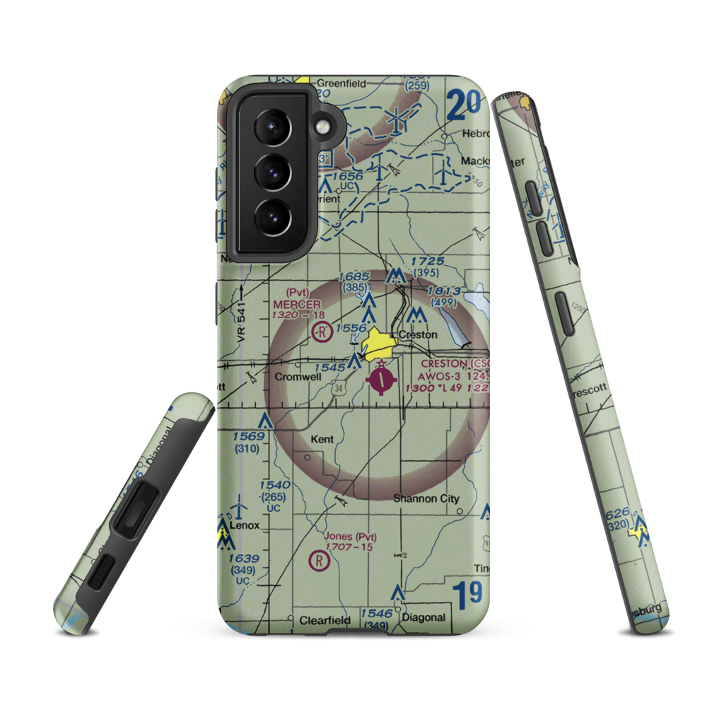 Wallace Field (1IA4) VFR Sectional Samsung Phone Case Samsung Galaxy S21 Ultra model shown