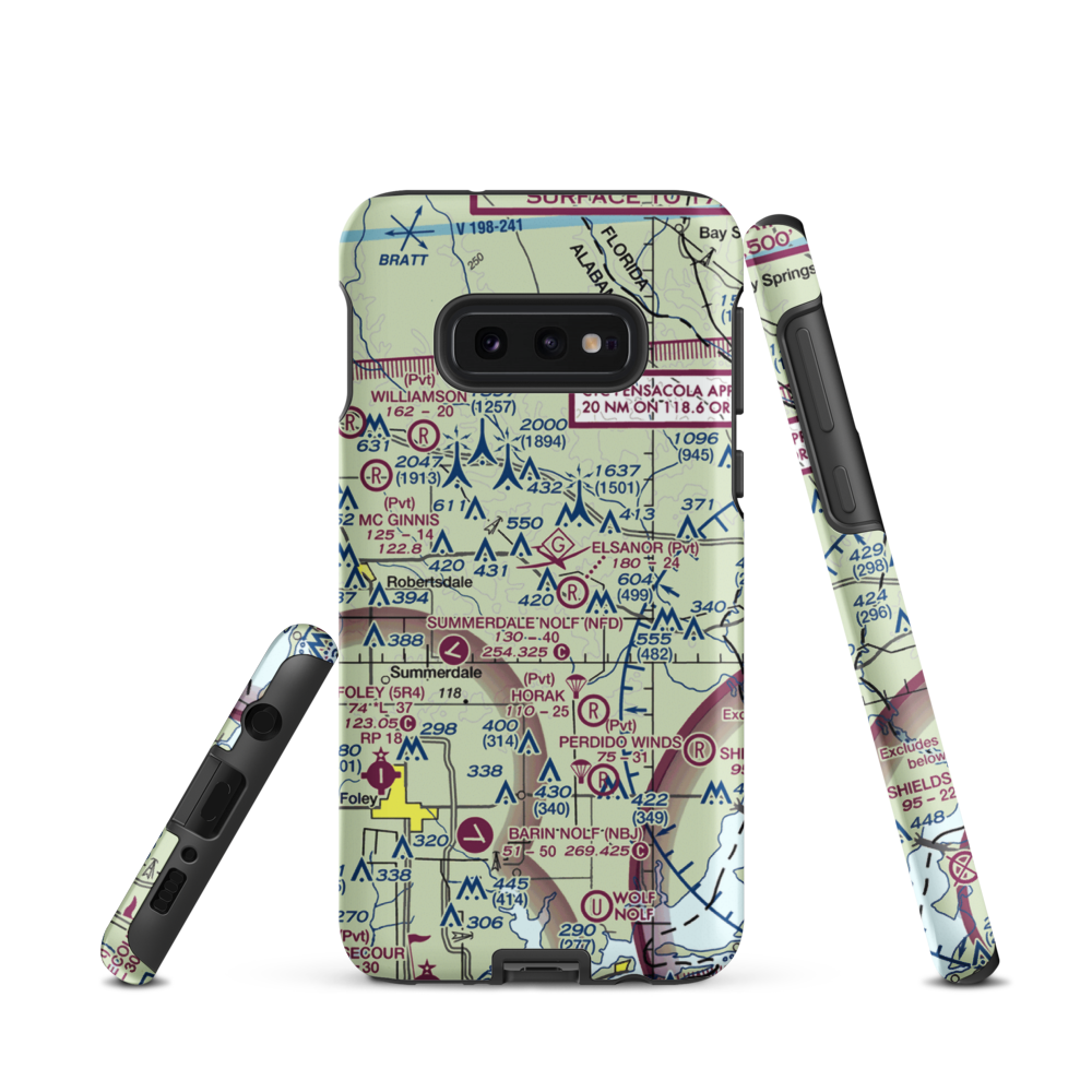Wallace Field (AL81) VFR Sectional Samsung Phone Case Samsung Galaxy S10 Plus model shown