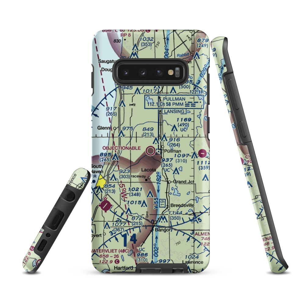 Walle Field (M86) VFR Sectional Samsung Phone Case Samsung Galaxy S10 Plus model shown