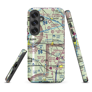 Walpole Airport (64IL) VFR Sectional Samsung Phone Case