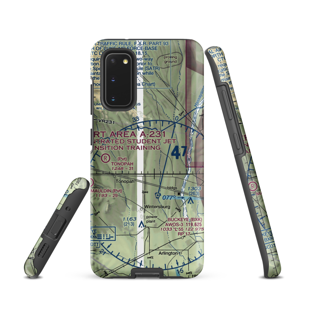 Waltenberry Field Ultralightport (13AZ) VFR Sectional Samsung Phone Case Samsung Galaxy S20 model shown