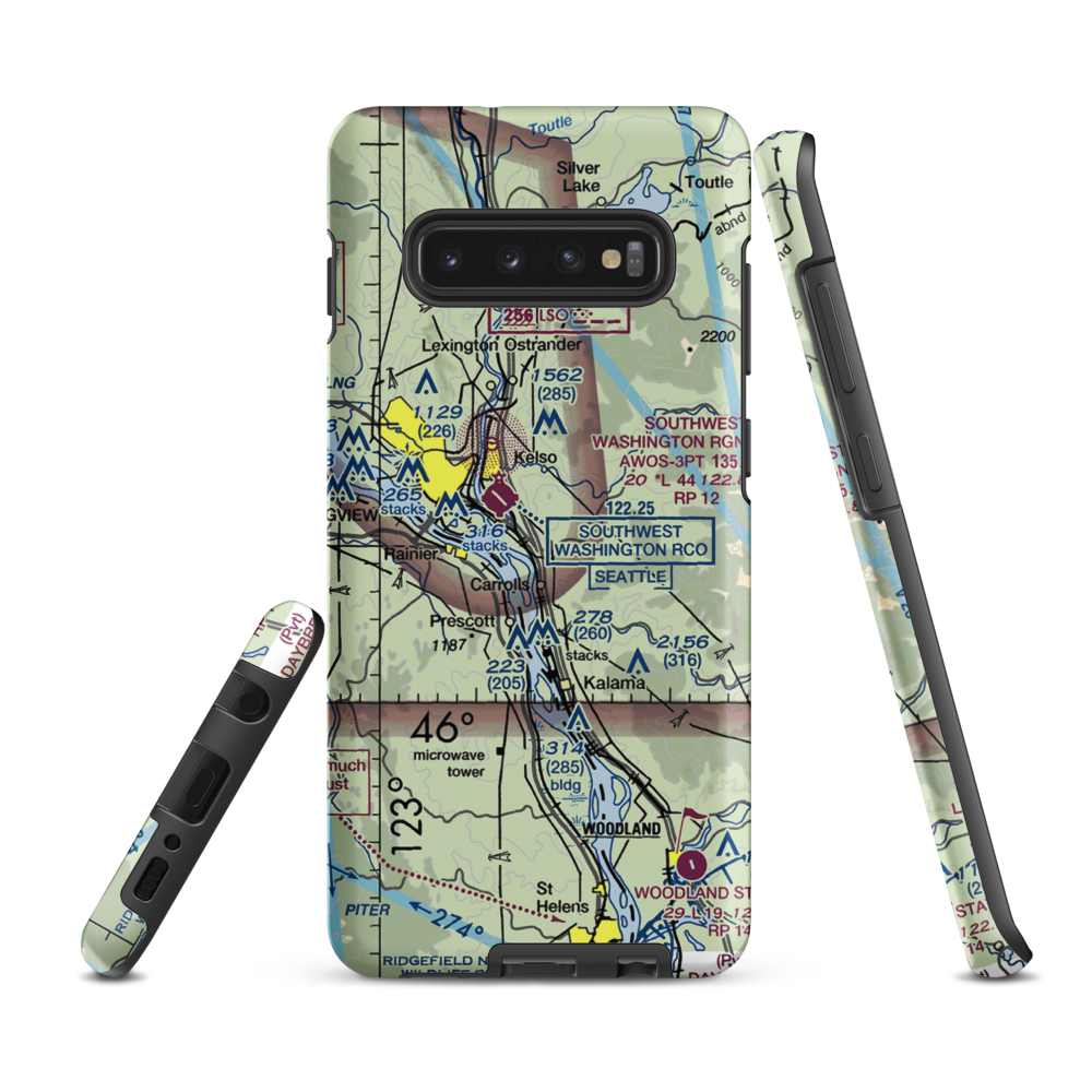 Walters Arv Ultralightport (WN80) VFR Sectional Samsung Phone Case Samsung Galaxy S10 Plus model shown