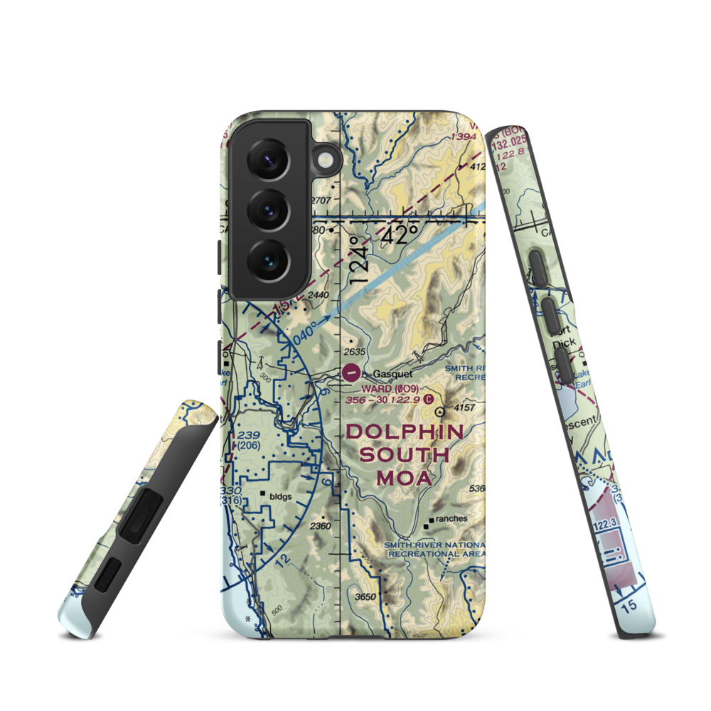 Ward Field (0O9) VFR Sectional Samsung Phone Case Samsung Galaxy S22 model shown