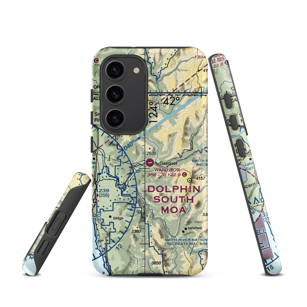 Ward Field (0O9) VFR Sectional Samsung Phone Case Samsung Galaxy S23 model shown