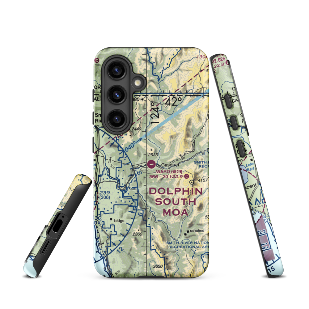 Ward Field (0O9) VFR Sectional Samsung Phone Case Samsung Galaxy S24 model shown