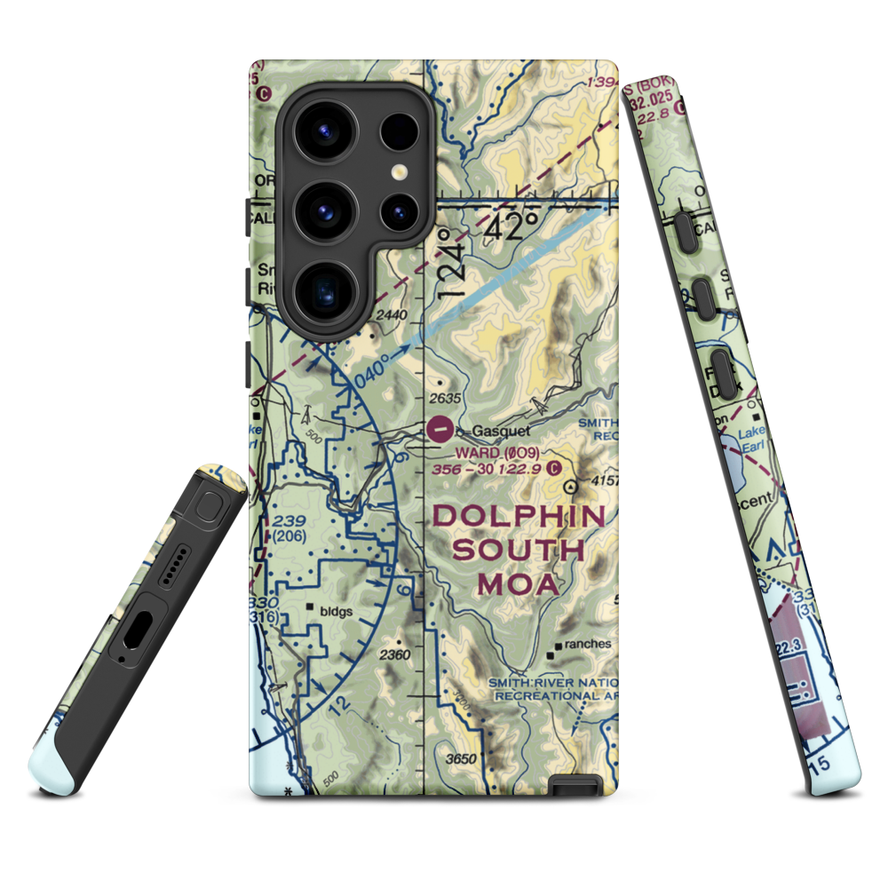 Ward Field (0O9) VFR Sectional Samsung Phone Case Samsung Galaxy S24 Ultra model shown