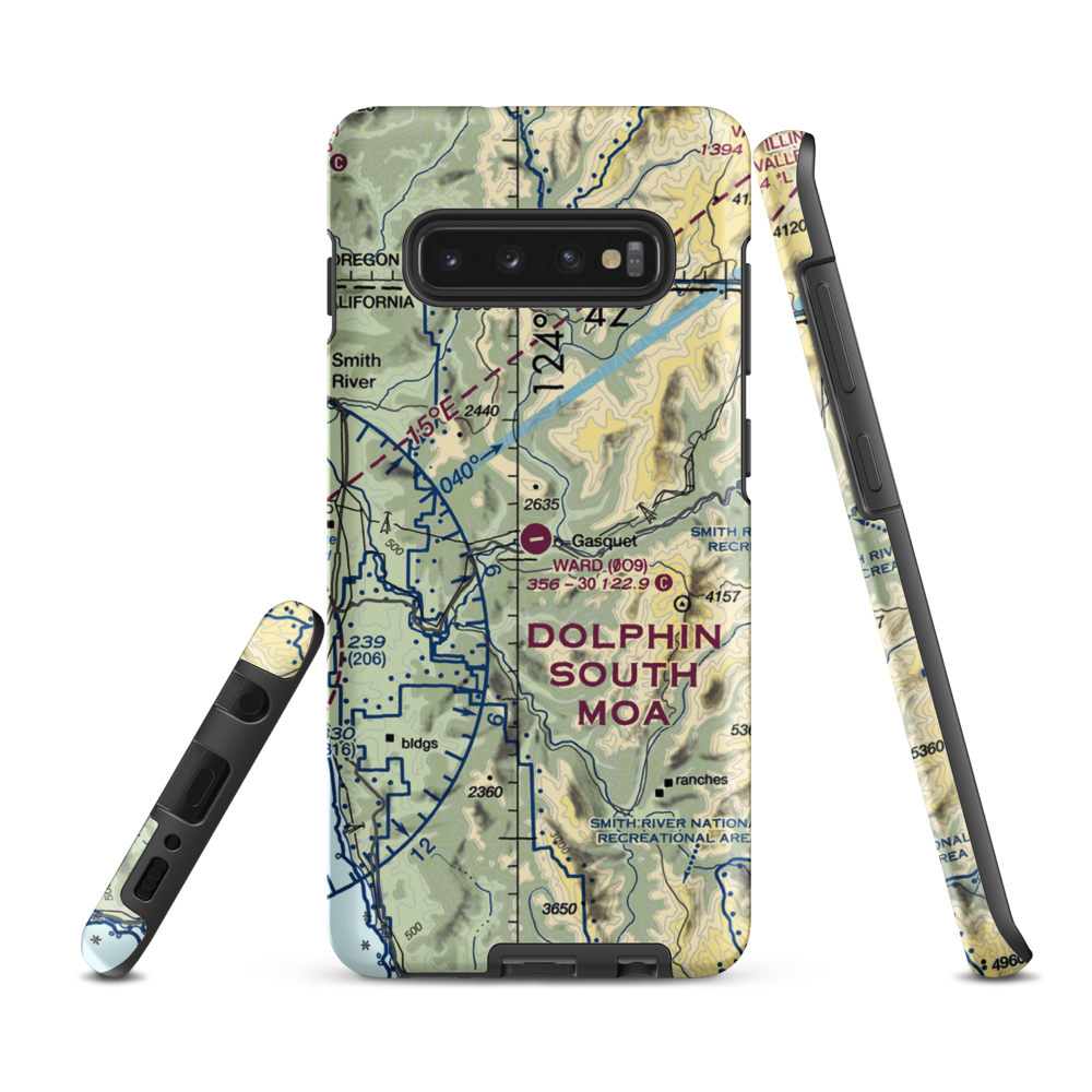Ward Field (0O9) VFR Sectional Samsung Phone Case Samsung Galaxy S10 Plus model shown