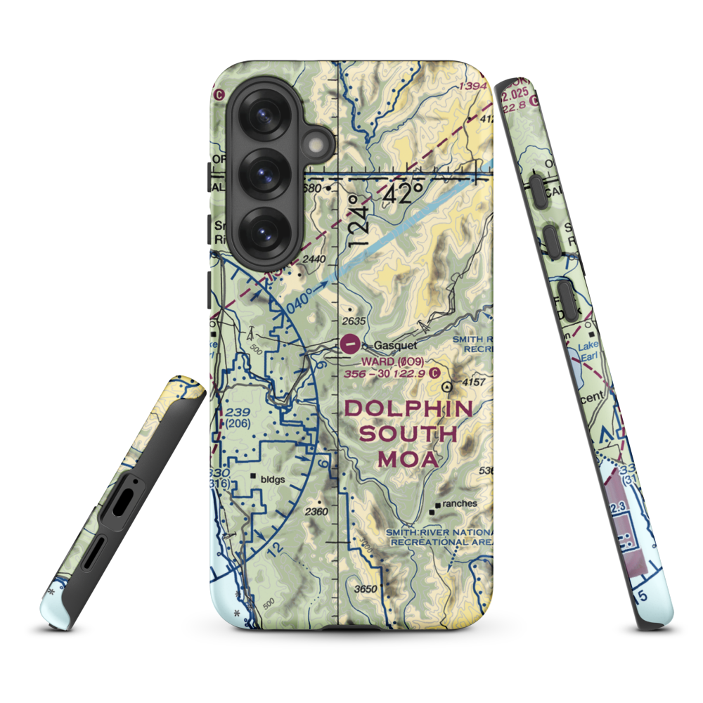 Ward Field (0O9) VFR Sectional Samsung Phone Case Samsung Galaxy S25 Plus model shown