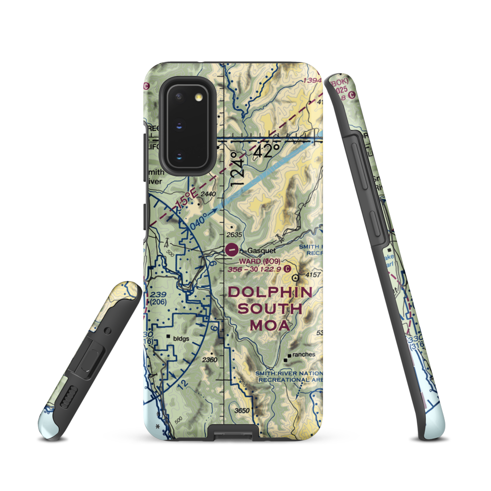 Ward Field (0O9) VFR Sectional Samsung Phone Case Samsung Galaxy S20 model shown