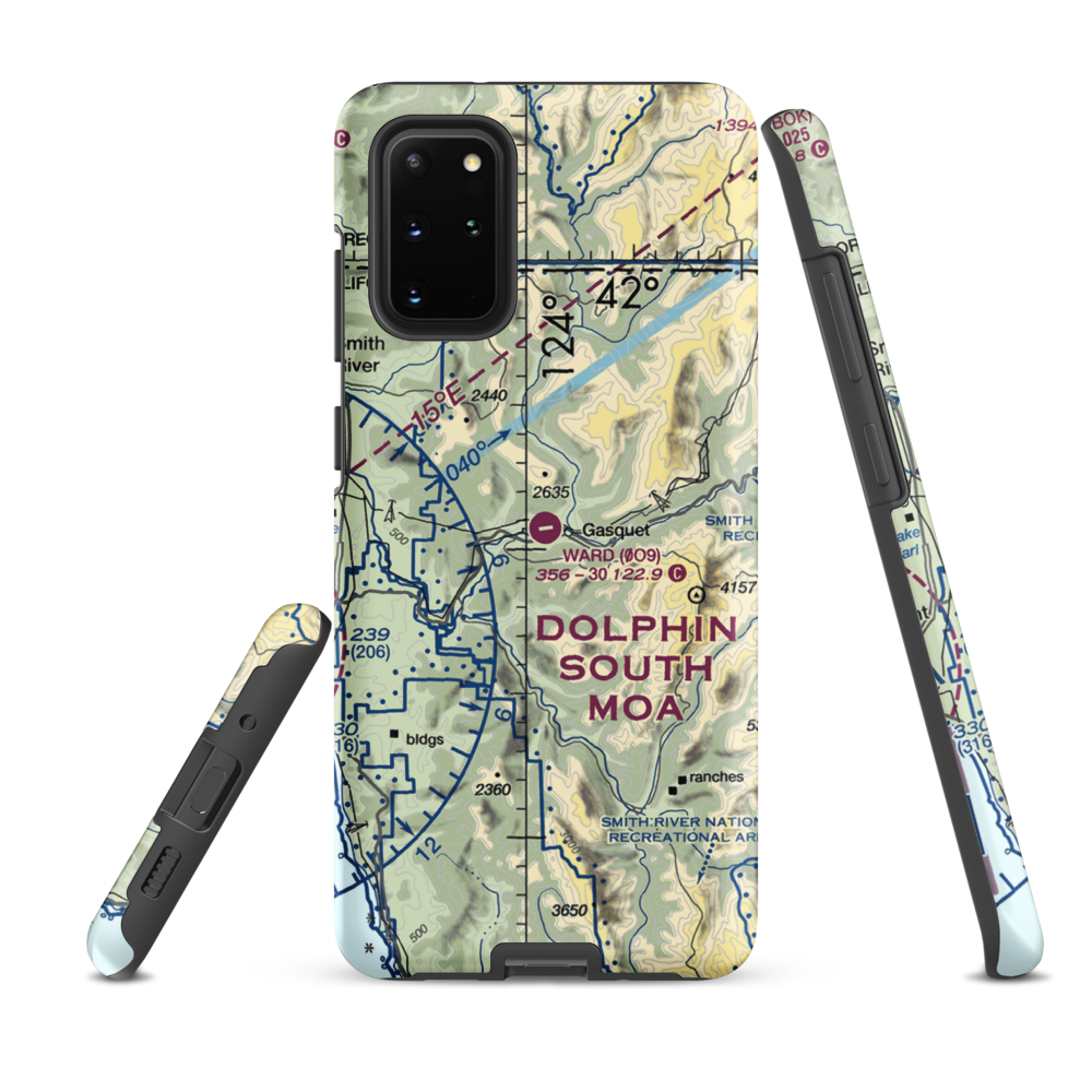 Ward Field (0O9) VFR Sectional Samsung Phone Case Samsung Galaxy S20 Plus model shown