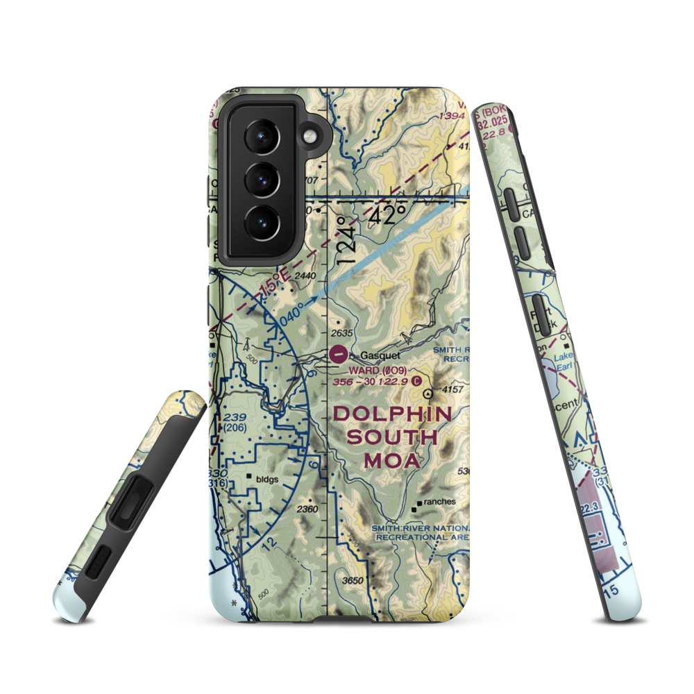 Ward Field (0O9) VFR Sectional Samsung Phone Case Samsung Galaxy S21 model shown