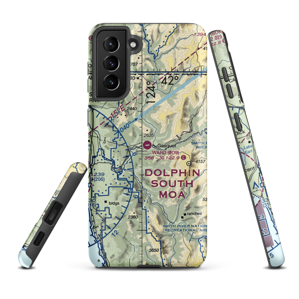 Ward Field (0O9) VFR Sectional Samsung Phone Case Samsung Galaxy S21 FE model shown
