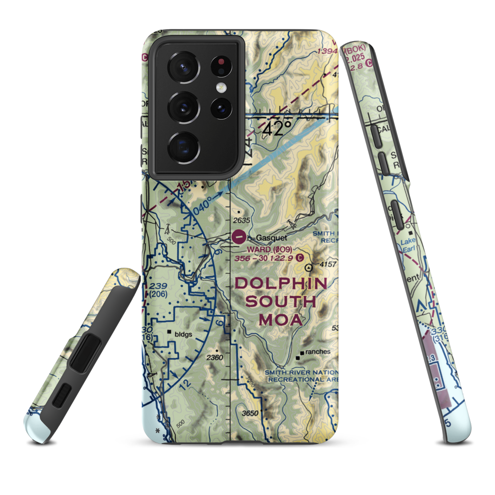 Ward Field (0O9) VFR Sectional Samsung Phone Case Samsung Galaxy S21 Ultra model shown