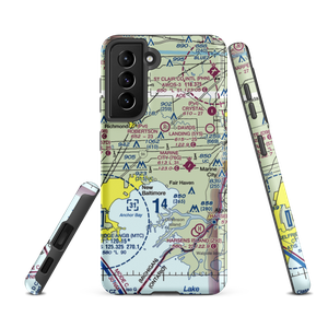 Wards Long Acres Airport (MI15) VFR Sectional Samsung Phone Case