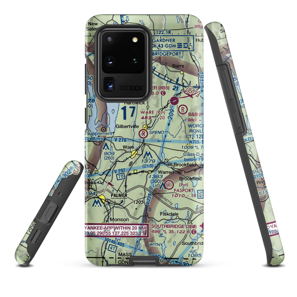 Ware Airport (UWA) VFR Sectional Samsung Phone Case Samsung Galaxy S20 Ultra model shown