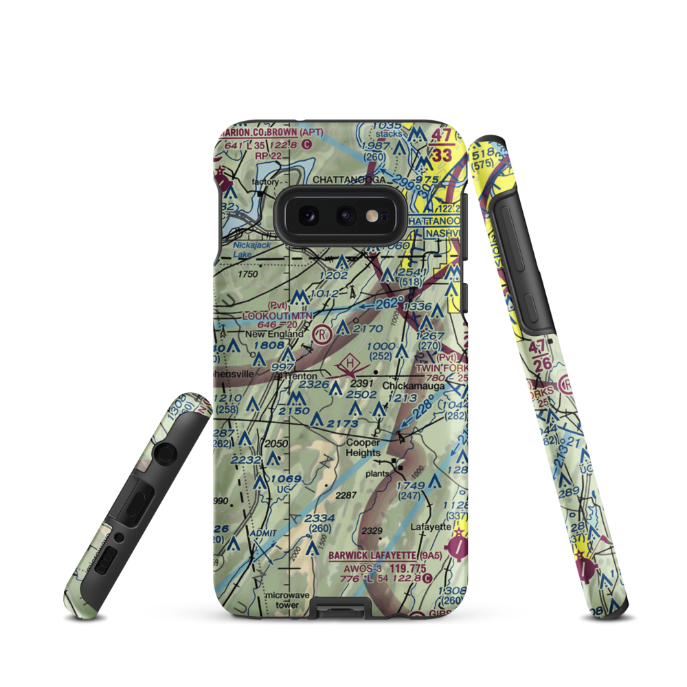 Warren Field (3GA3) VFR Sectional Samsung Phone Case Samsung Galaxy S10 Plus model shown