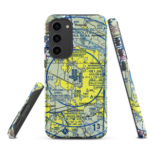 Washington Dulles International Airport (IAD) VFR Sectional Samsung Phone Case