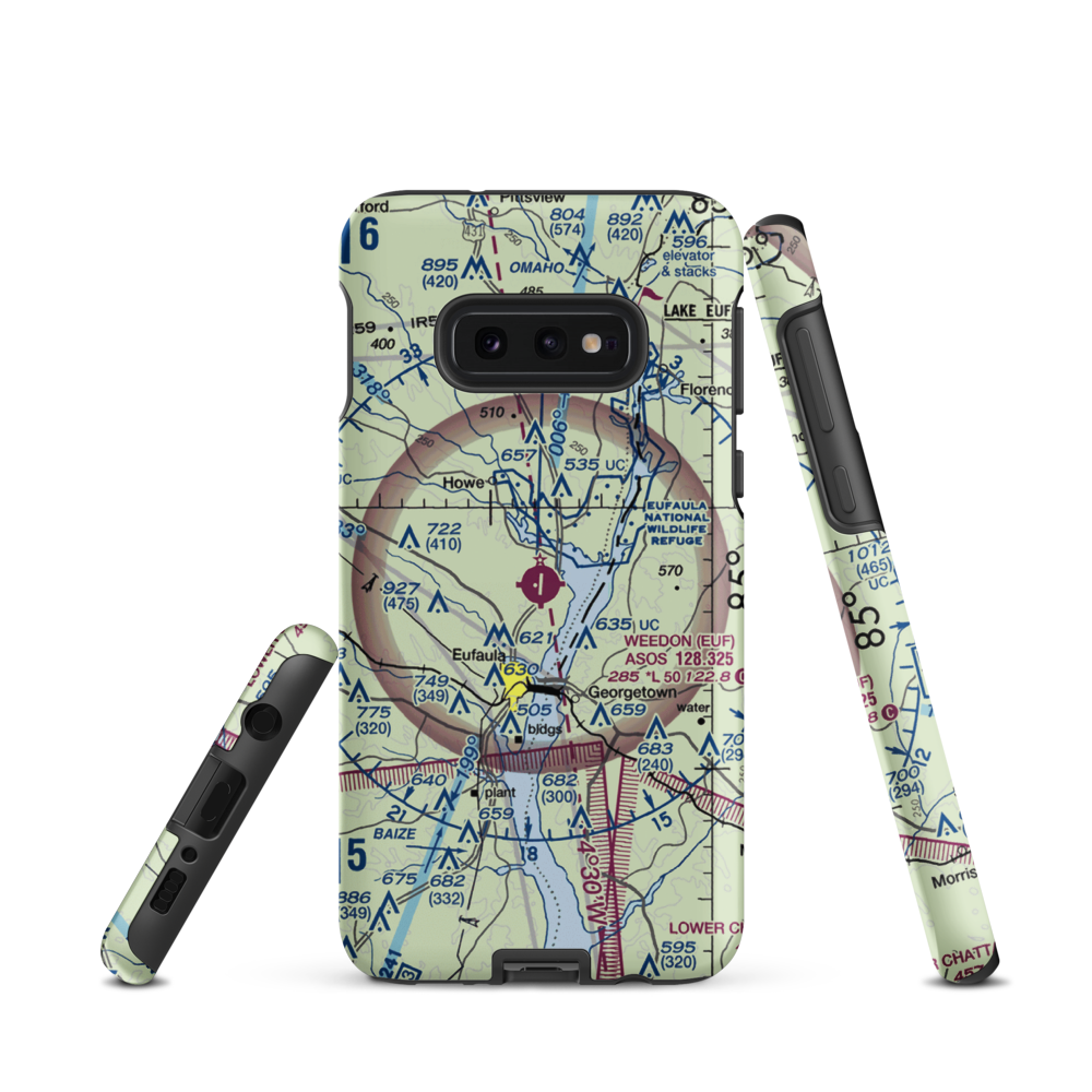 Weedon Field (EUF) VFR Sectional Samsung Phone Case Samsung Galaxy S10 Plus model shown