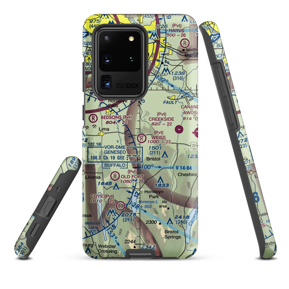 Weiss Airfield (00NY) VFR Sectional Samsung Phone Case Samsung Galaxy S20 Ultra model shown