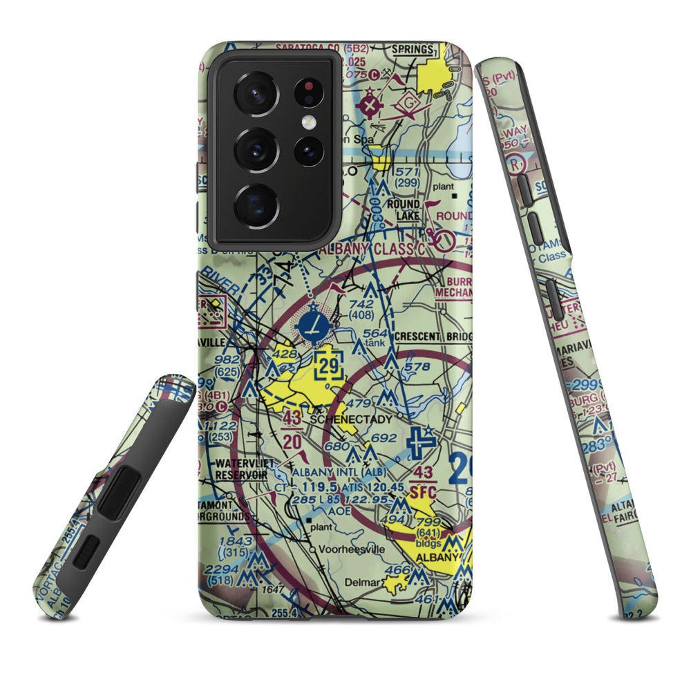 Wells Seaplane Base (94D) VFR Sectional Samsung Phone Case Samsung Galaxy S21 Ultra model shown